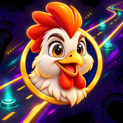 Chicken Road Game सड़क और चिकन आइकन